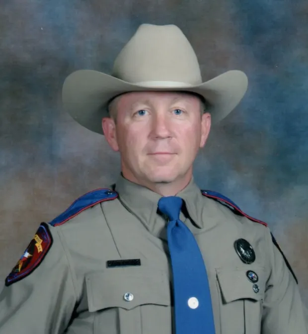 Paul in his Texas State Trooper uniform