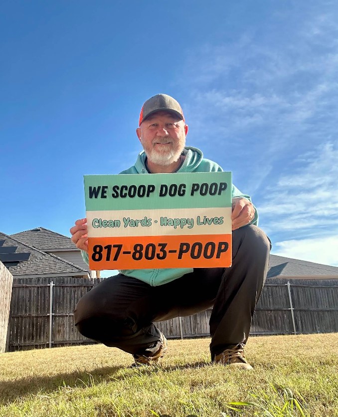 Paul, owner of Rhino Scoop, serving dog owners throughout West Fort Worth, Texas